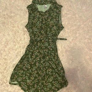 No Boundaries-Large(11-13), Green Collar Girls Dress